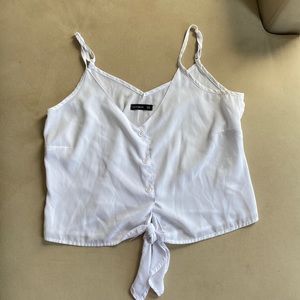 COTTON:ON - Flowy Tie Front Tank Top